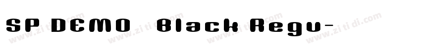 SP DEMO   Black Regu字体转换